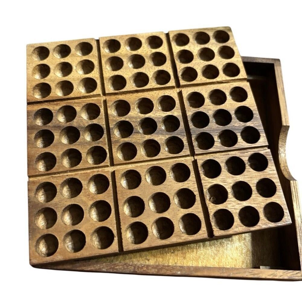 Dilemma Games Wooden Sudoku Game No Pegs